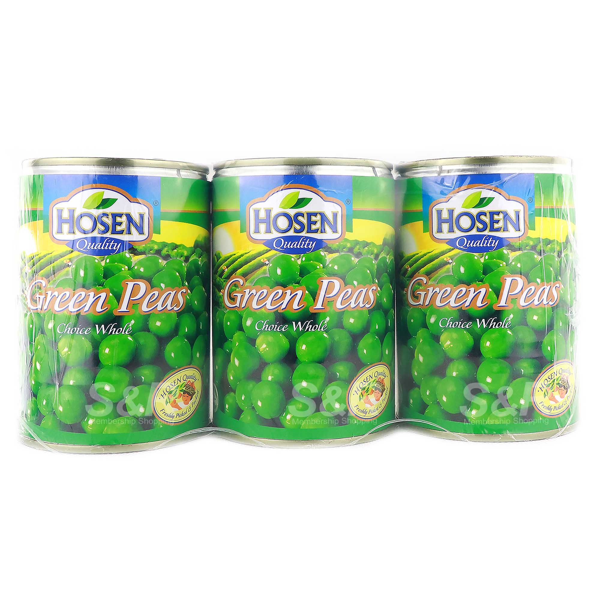 Hosen Green Peas Choice Whole 3 cans Hosen Green Peas Choice Whole 3 cans